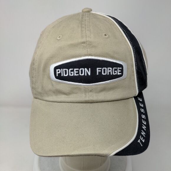 Pidgeon Forge Tennessee Strapback Hat Tan OS Adjustable Embroidered Bio-Domes - Picture 2 of 7